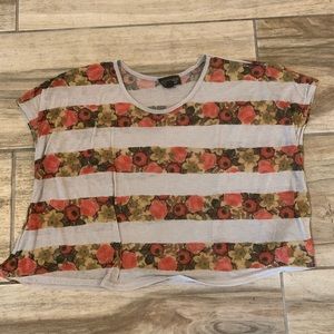 Floral nude Top shop Crop Top